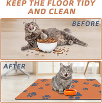 18"×30" Dog Food Mat-Absorbent Dog Mat for Food and Water - Orange-JY / 16"L x 24"W - image 4