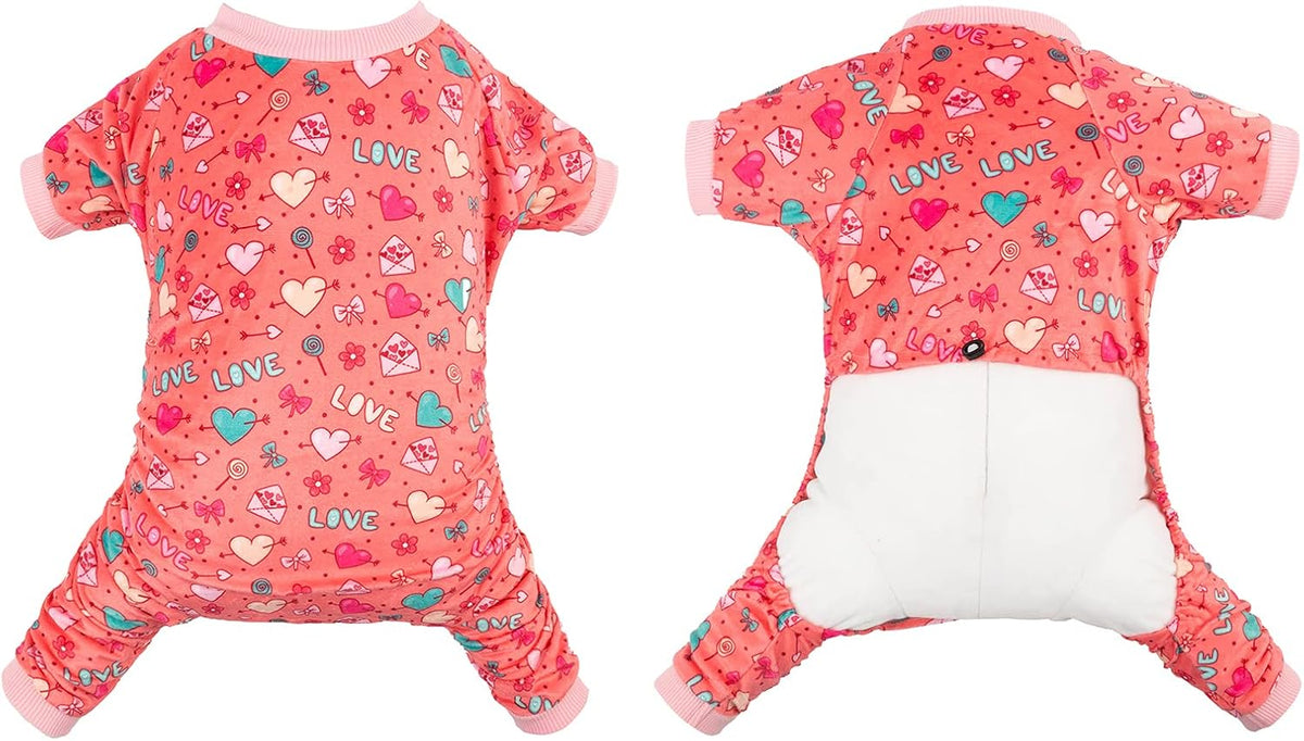 CuteBone Dog Halloween Pajamas Puppy Onesies Small Dogs Soft Pjs Coat - X-Small / Cupid pink - image 2