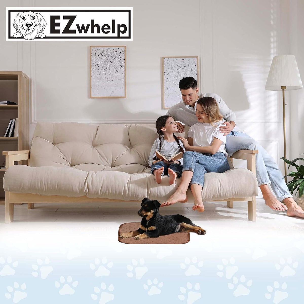 Washable Dog Training Pads, Reusable Waterproof Whelping - 17x20 Inch (Pack of 1, Rounded Corners) - image 2