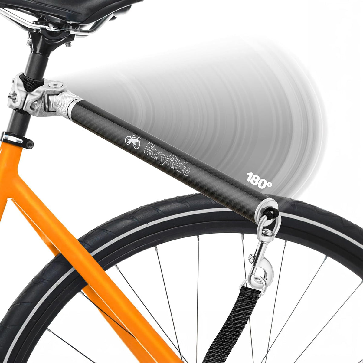 V2.0-180° Rotating Dog Bike Leash - Black