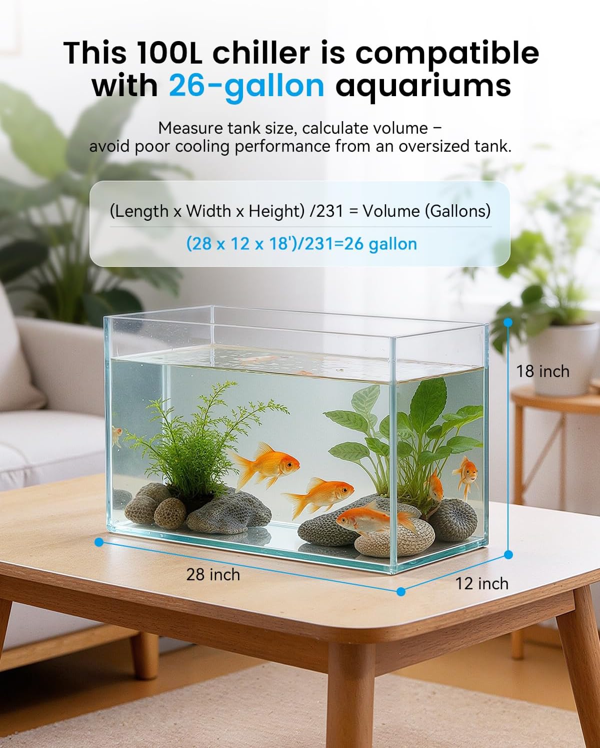 1/10 HP Aquarium Chiller 42 Gal Fish Tank Water Chiller 110V – Essentials for Fish - 100L - image 2