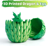 3D Printed Dragon Egg, Large 12" for Kids, Dragon Lovers - Yellow Mix Green - image 3