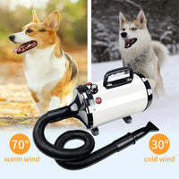 Dog Dryer High Velocity Professional Pet Grooming Dryer – Essentials for Dogs - White Black - image 3