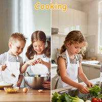 IAGBIBUI 12 pack of black kids aprons with two front pockets - view 13