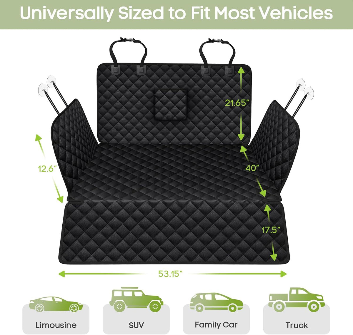 SUV Cargo Liner for Dogs, Waterproof Pet Trunk Cover for SUVs – Essentials for Dogs - Cargo Liner - image 3
