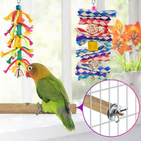 KATUMO Bird Toys, Parakeet Swing Parrot Ladder Cockatiel Perch Conure Hanging Bell Toys - Burlywood ladder set (7 IN 1) - image 4