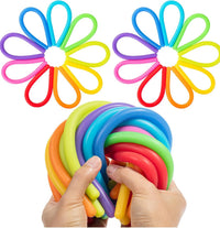Mr. Pen, Monkey Noodle Fidget Toy, Colorful - Rainbow Rocket / 18 Pack