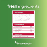 smallbatch Pets Freeze Dried Cat Treats, Raw Dry Cat Food Bites, Beef Recipe, High Protein Food Topper or Training Treats for Cats, Humanely Sourced Meat, Made in The USA, Non GMO, 10 oz Bag