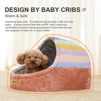 Cute Cat Beds for Indoor Cats, Cave Bed for Kittens - Large / Rainbow - image 2