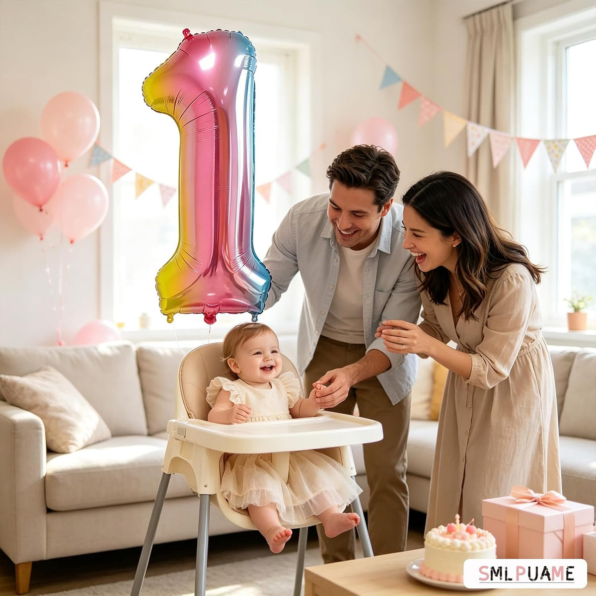 40 Inch Gold Number 1 Balloon - Color Balloon / 40 Inch Number 1 - image 2