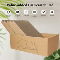 5 Packs in 1 Cat Scratch Pad with Box for Indoor Cats - 5 in 1 / with Box - image 3