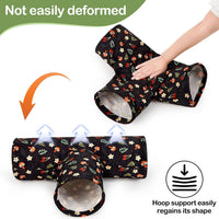 Bienbee Guinea Pig Tunnel, 3 Way Washable Guinea Pig Hideout - Black Mushroom / 3-Way - image 4