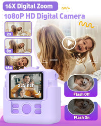Kids Camera Instant Print - Purple - image 4