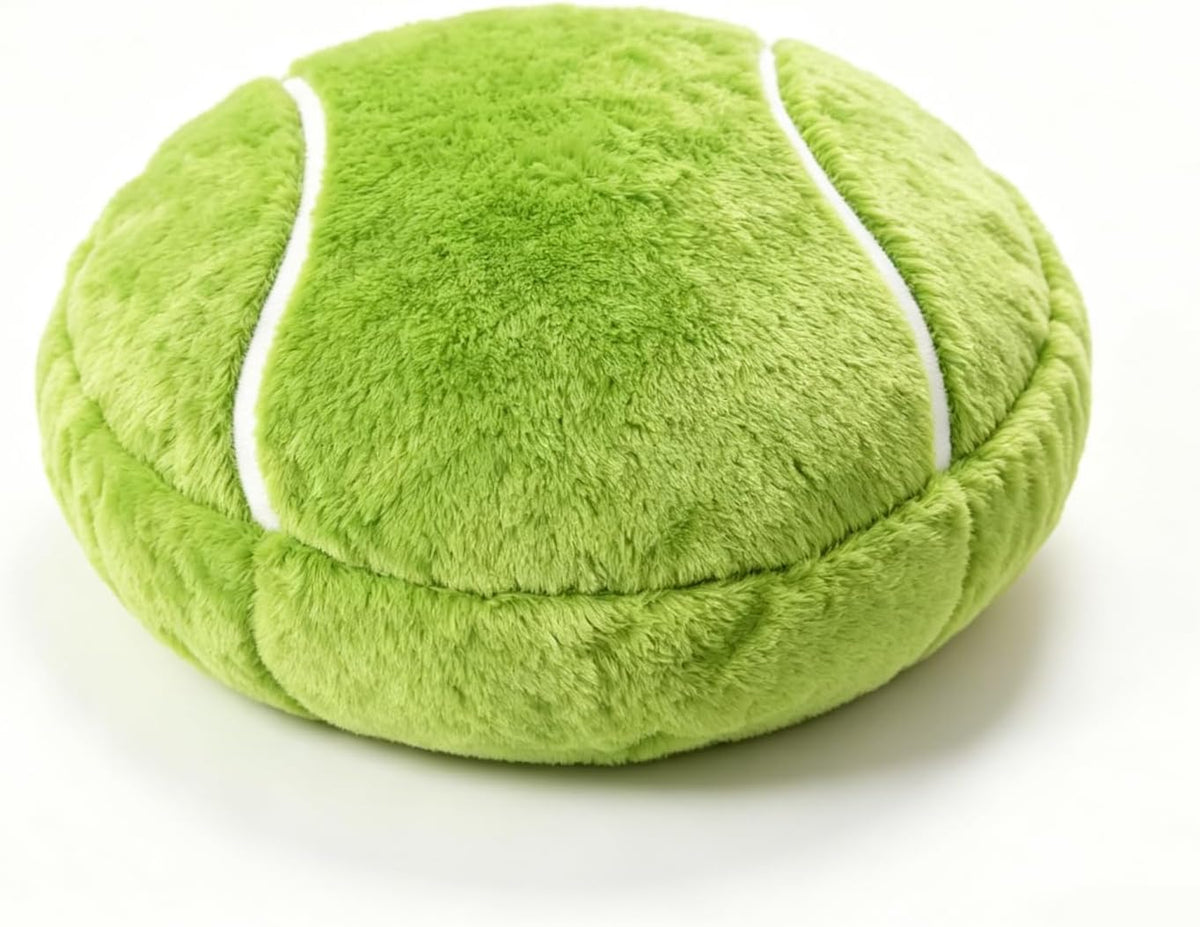 14" Volleyball Plush Pillow Soft Throw Toy for Kids Room Decoration – Fun for Kids & Family - Tennis / 14"