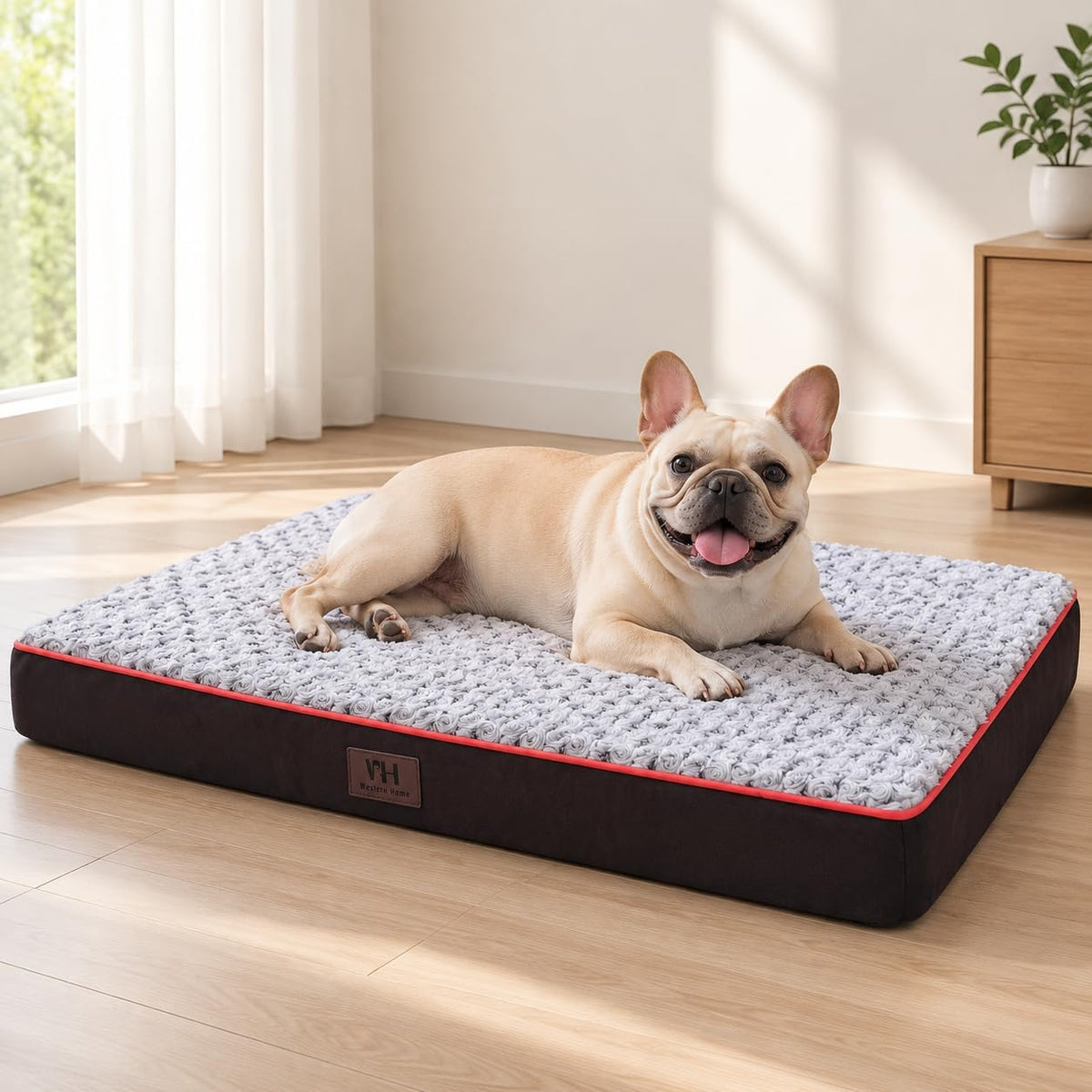 Orthopedic Dog Beds Large Sized Dog Washable Pet Bed - Brown / 30" x 20" x 3"
