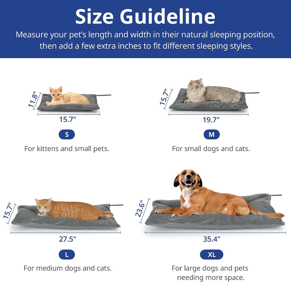 Outdoor Cat Heating Pad, 15.7" x 11.8", 30W, Grey – Essentials for Cats - Gray / 19.7"L x 15.7"W - image 2