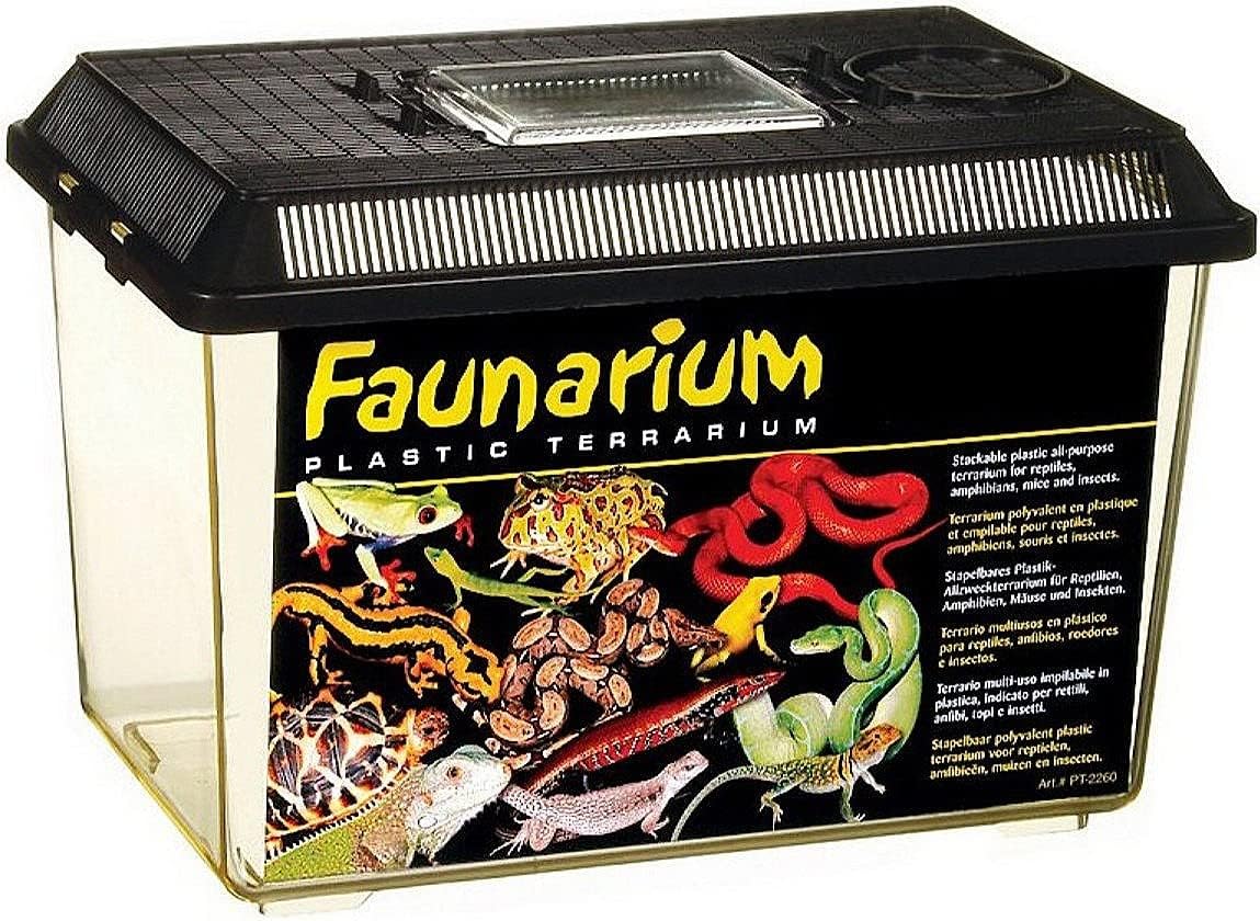 Exo Terra Faunarium, Plastic Reptile Terrarium, Medium, PT2260 – Essentials for Reptiles And Amphibians