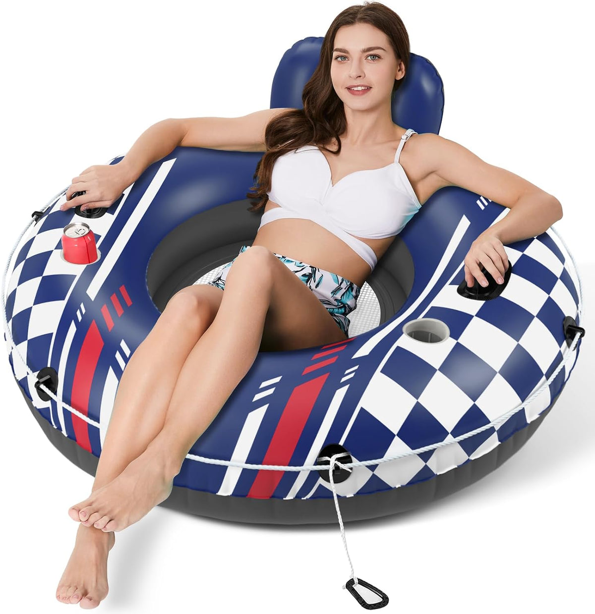 Jasonwell Inflatable River Tube Float - Large / Darkblue