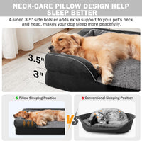 Orthopedic Dog Beds Large Sized - Black / L (35"x 25"x 6.5") - image 2