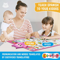 English & Spanish Alphabet Poster - Alphabet Pink - image 4
