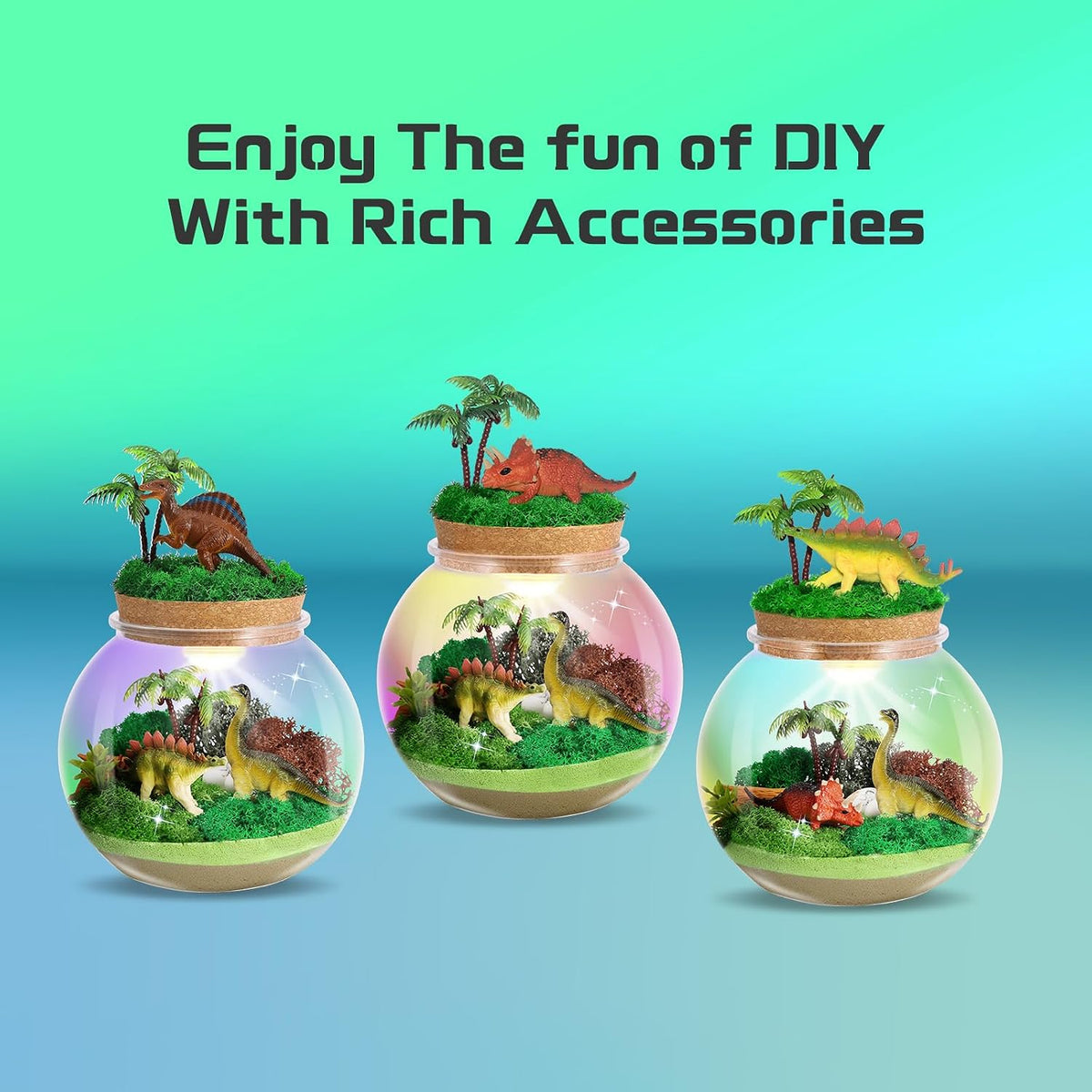 Ocean Light Up Terrarium Kit for Kids - Dinosaur - image 3
