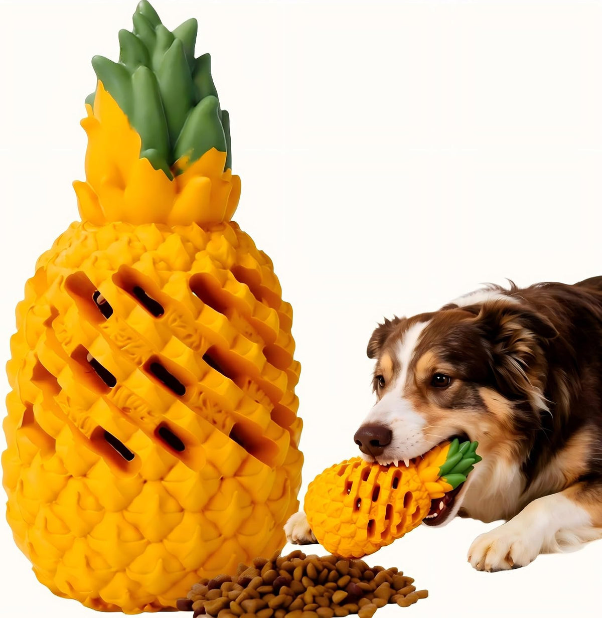 Indestructible Pineapple Dog Toy - 7.1 In