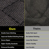 Dog Car Seat Cover, Heavy Duty Hammock - Standard / Black Mesh - image 4