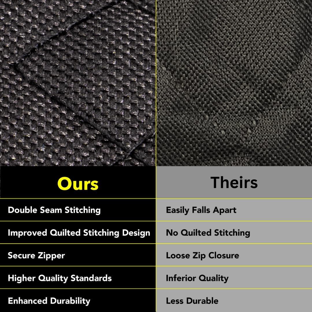 Dog Car Seat Cover, Heavy Duty Hammock - Standard / Black Mesh - image 4