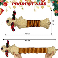 Squeaky Monkey Dog Toy for Large Dogs – Essentials for Dogs - Christmas Deer Pulling Belt - image 3
