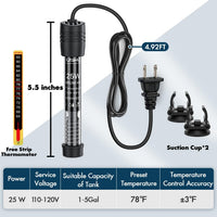 Orlushy Submersible Aquarium Heater - R25 - image 2