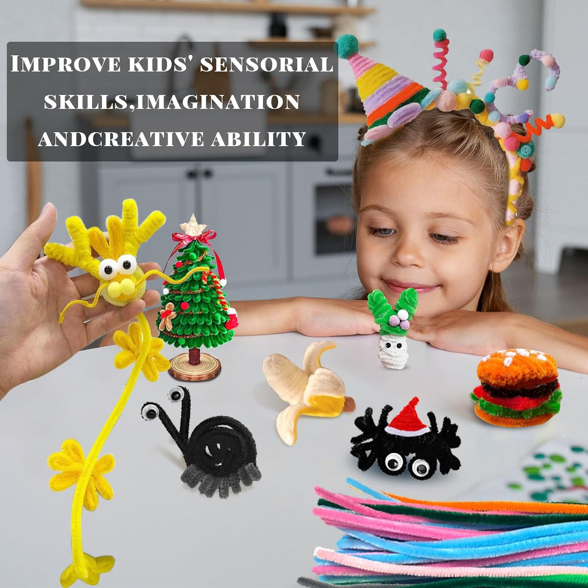 Pipe Cleaners Craft Supplies - 30CM / MultiColor / 100 - image 3