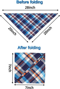 8 Pack Dog Bandanas Large - X-Large(27.6inch) - image 2