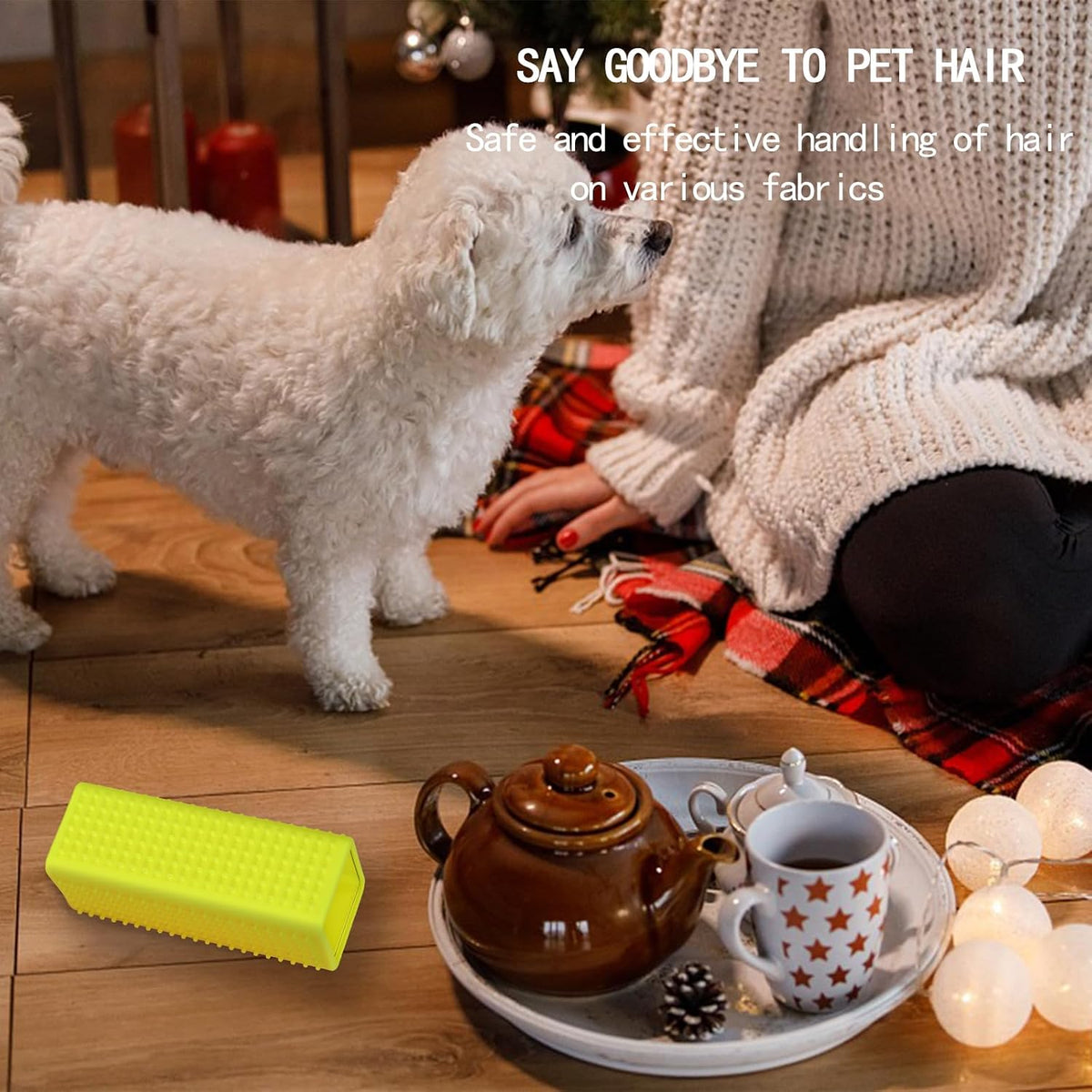 2pcs Pet Dog Cat Hair Remover, Pet Hair Removal Tool - greengreen - image 2
