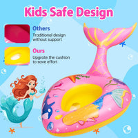 Difola kids pool float with water gun in a pink mermaid design - view 8