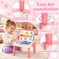 Cokzer Magnetic Drawing Board - Pink - image 3