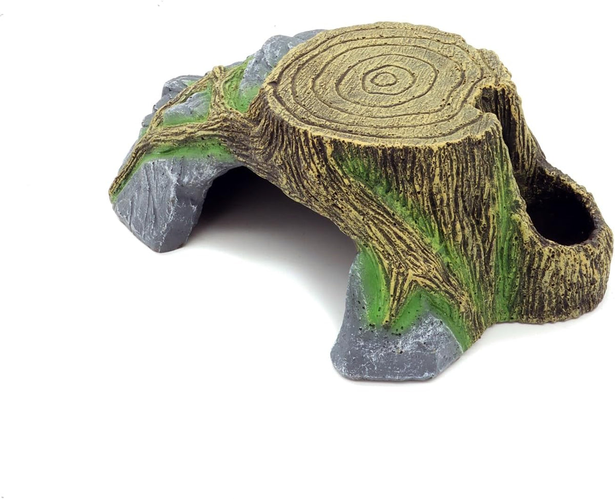 Extra Large Resin Reptile Hideouts Cave Habitat Decor – Essentials for Reptiles And Amphibians - F- Medium