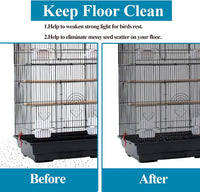 Large Bird Cage Seed Cather - Black & White - image 3