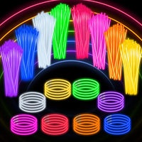 SpringFlower 100 PCS Glow Sticks Bulk Party Favors - 600 Pack
