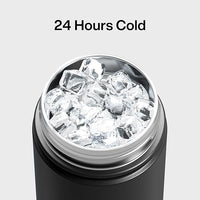Kids Insualated Water Bottle with Straw - 12oz Stainless Steel Water Bottle with Dual Spouts, Leak-Proof, BPA-Free, Double Wall Vacuum Keeps Cold for 24 Hours for Sports, Travel, School (Black Night)