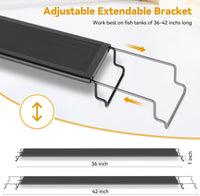 hygger 18W LED Aquarium Light, Sunrise Sunset Mode - 36"- 42" (36W) - image 3