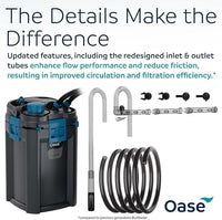 OASE BioMaster 2 Thermo 350 Canister Filter for Aquariums – External Aquarium Filter with Built-in Heater – EasyClean Pre-Filter, Quiet Operation – Freshwater & Saltwater, Up to 90 Gallons
