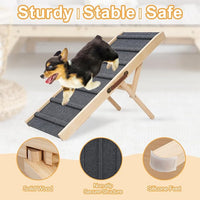 Large Dog Pet Ramp Stairs for Bed Couch Car Truck SUV,Dog Pet Ramp for Small Large Dogs Pets to Get on High Bed Truck Couch Sofa