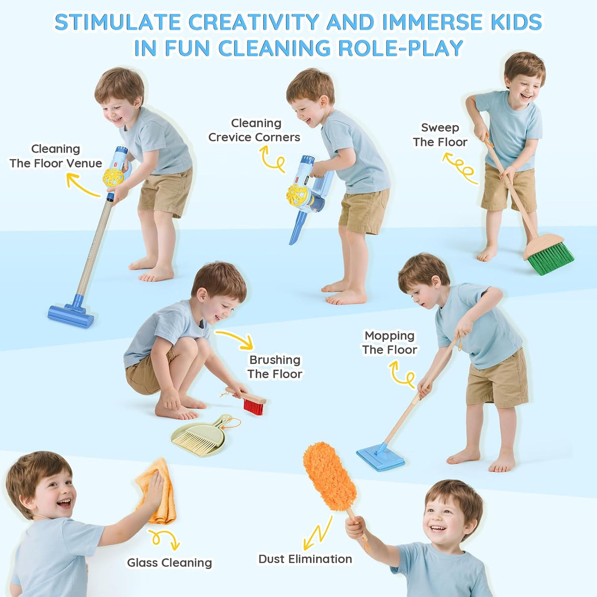 Wooden Toddler Cleaning Set - image 4
