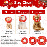 Cat Cone Collar Soft, Cat Recovery Collar for Wound Healing Cute Cat Donut Adjustable Cat Cones to Stop Licking Comfortable Lightweight Neck Elizabethan Collars for Cats Kittens After Surgery