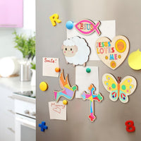 Blueweenly 48 wooden Sunday school craft magnets with watercolor pencils - view 4
