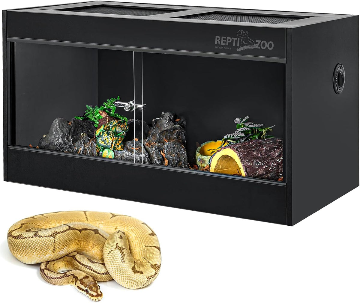 REPTI ZOO 50 Gallon PVC Reptile Enclosure - 36x18x18"