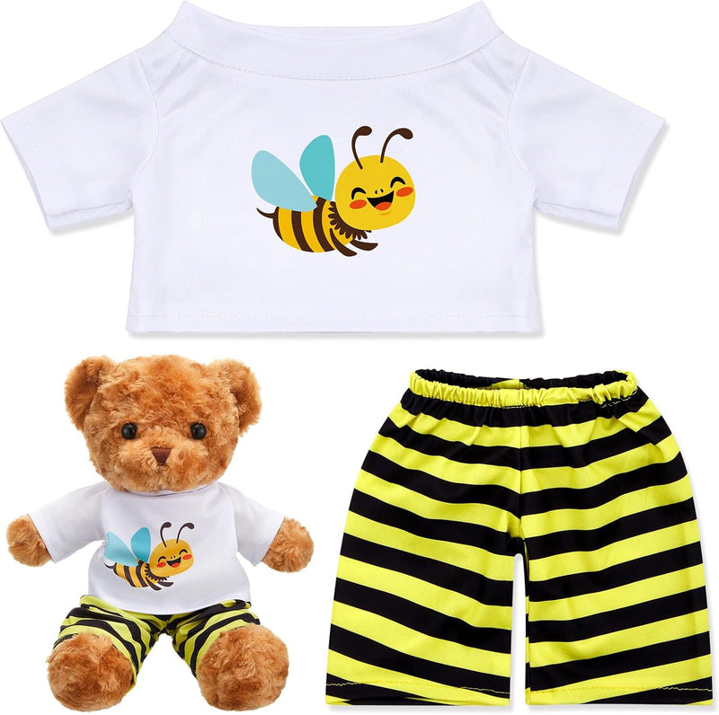 Skicuff pink 2-piece teddy bear pajama outfit with top and pants