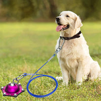 Dog Tie Out Cable and Stake for Camping, 360°Swivel Dog Run - Dog Stake Violet/20ft Cable/200lbs - image 4
