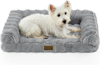 COZY KISS Orthopedic Large Dog Bed, Washable Pet Bed – Essentials for Dogs - M (30x20x6.5 inch) / Grey