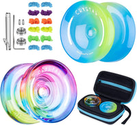 K2 Crystal Responsive Yoyo for Kids，Professional Yo-yo for Beginners – Fun for Kids & Family - Rainbow Gradient
